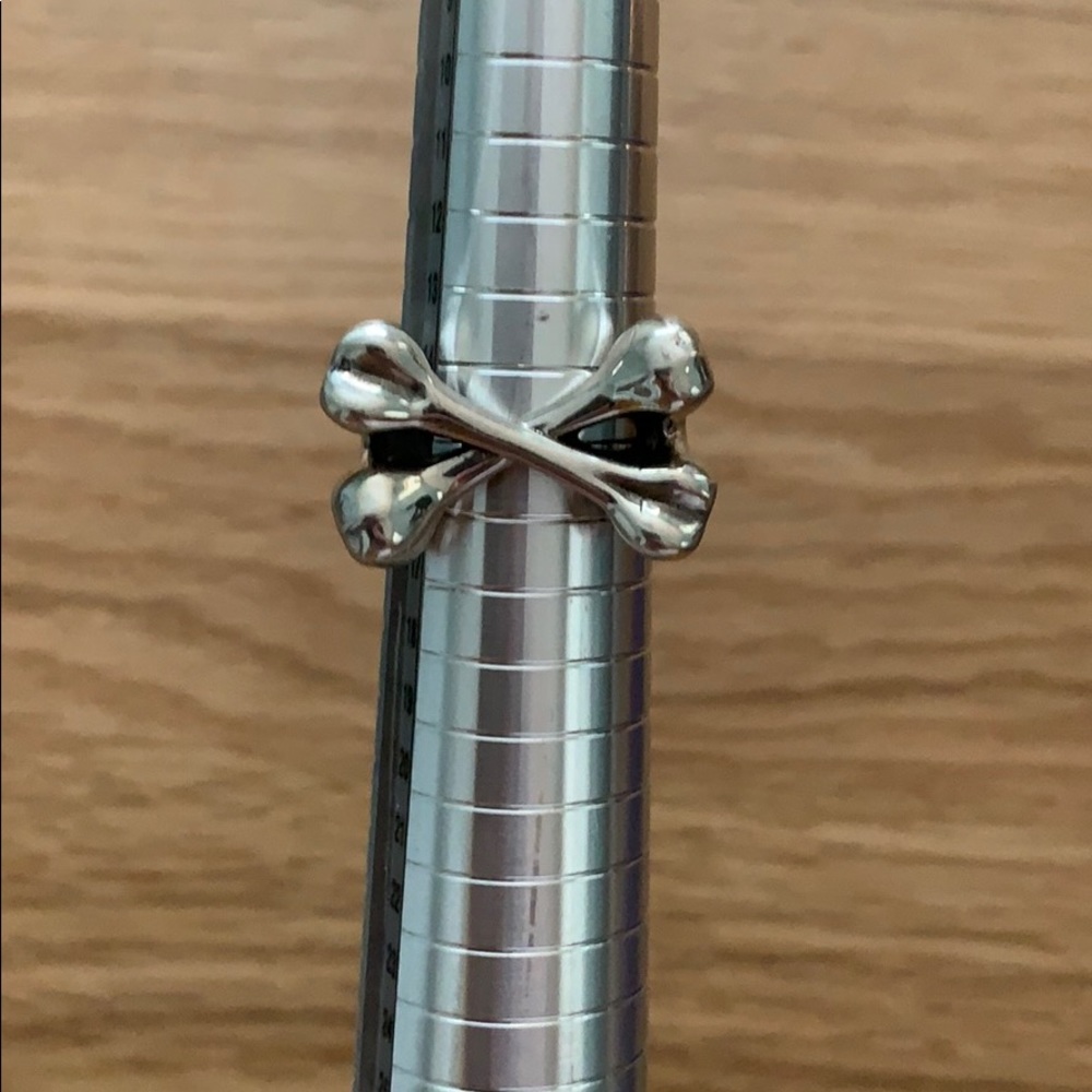 Sterling Silver cross bones ring
